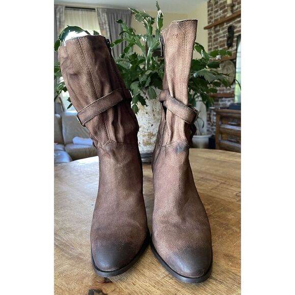 DIBA TRUE WOMEN'S WILL TON WESTERN BOOTS - ROUND TOE ZIPPER Size 8 - Picture 2 of 12